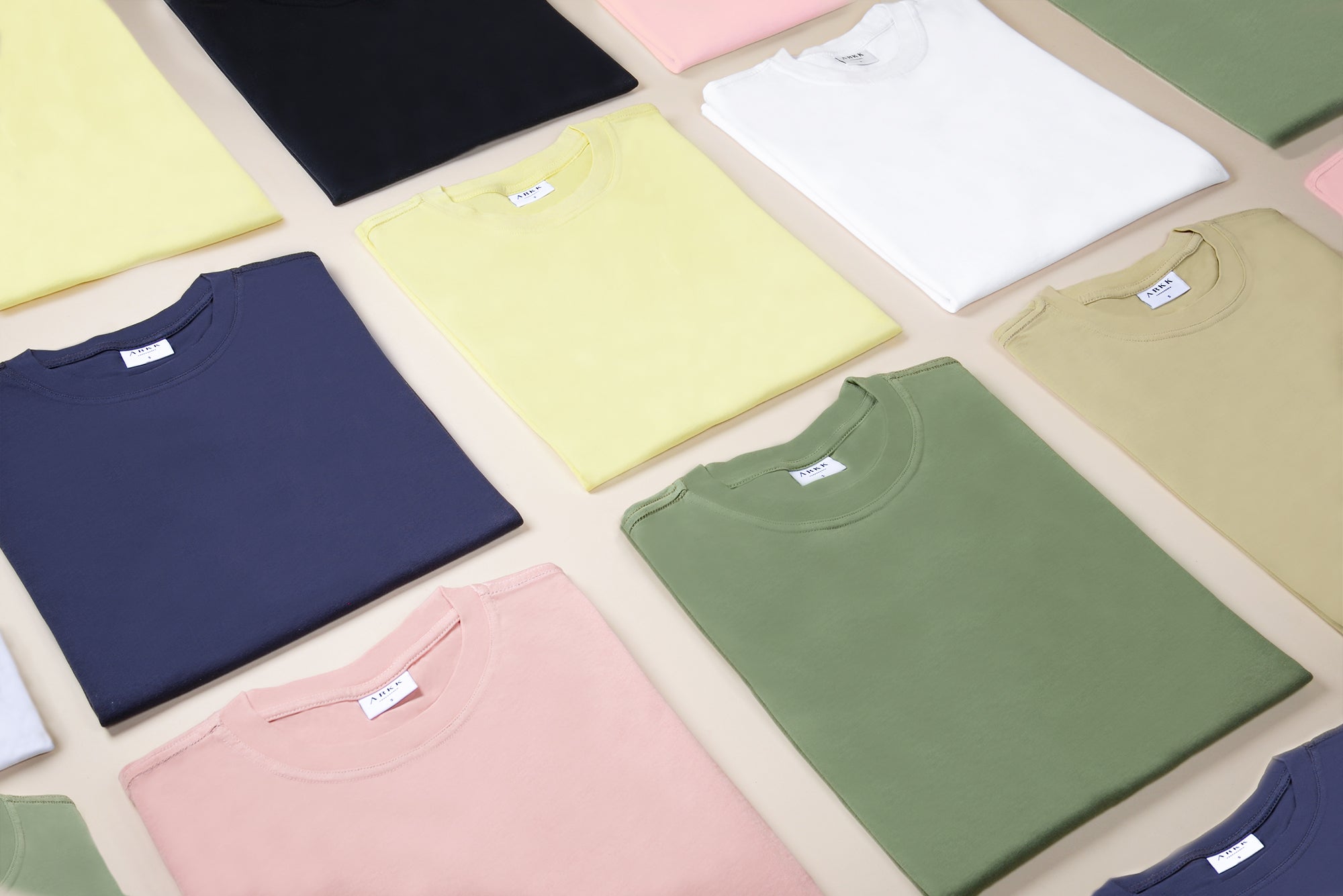 ARKK Apparel ARKK Box Logo Tee | Faded Yellow T-Shirt